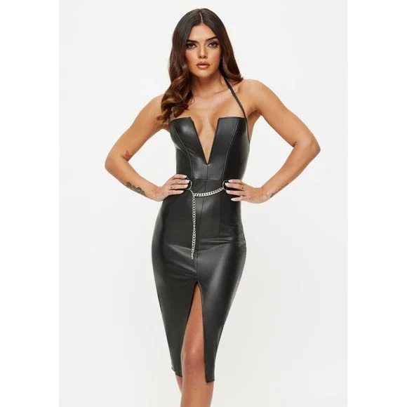black leather knee high dress boots The Sao Paulo Black Leather Knee High Platform Heel Women Boot – Vinci Leather  Shoes main image 0